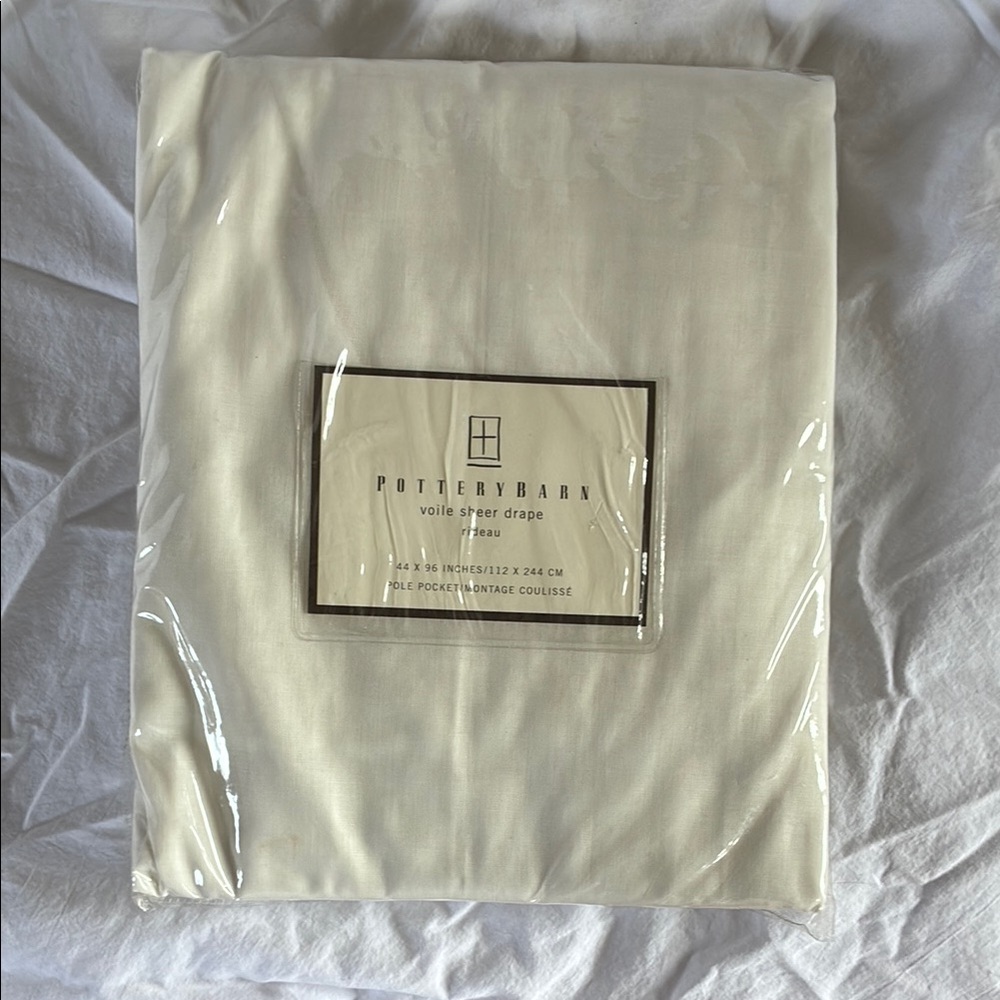 Pottery Barn Cotton Sheer Drape
